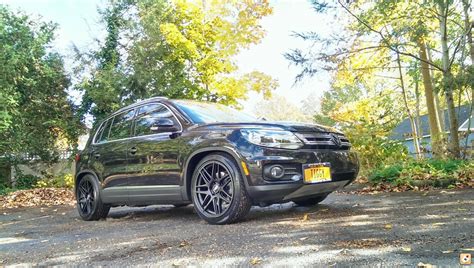The important common feature is the overall height of a tire fitting into the wheel arch. Volkswagen Tiguan custom wheels 19x8.5, ET +35, tire size ...