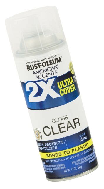 Rust Oleum 327864 American Accents Ultra Cover 2x Gloss Each Clear Ebay