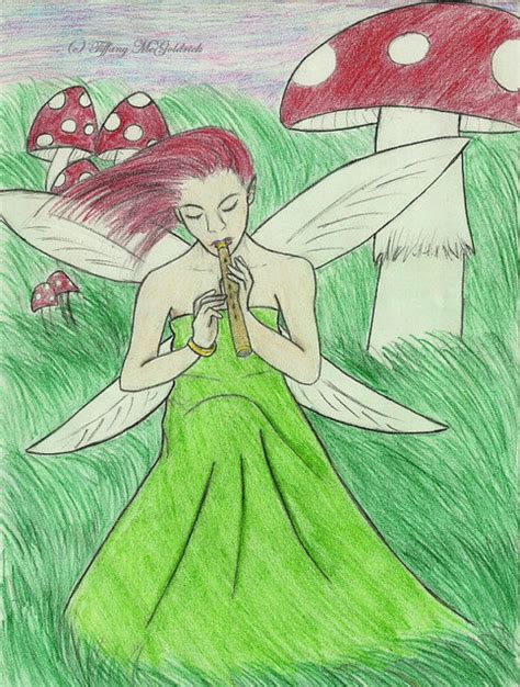 Fairy Flutist Postcard On Storenvy