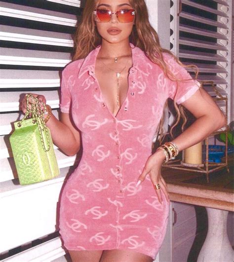 Kylie Jenner Chanel Pink Velvet Dress Kylie Jenner Dress Kylie