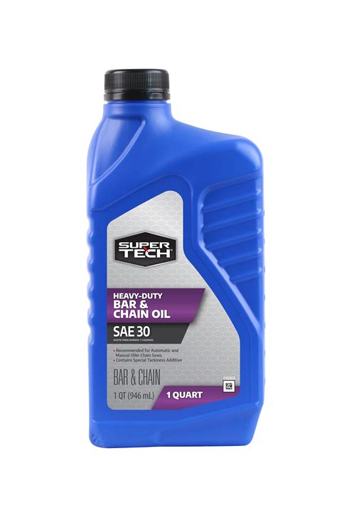 Super Tech Sae 30 Bar And Chain Oil 1 Quart Bottle