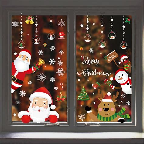 Christmas Snowflake Electrostatic Wall Sticker Glass Windows Decals