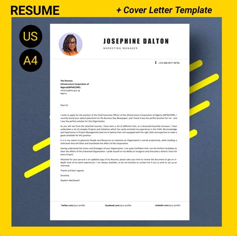 Microsoft Word Cover Letter Templates For Resume Resume Example Gallery