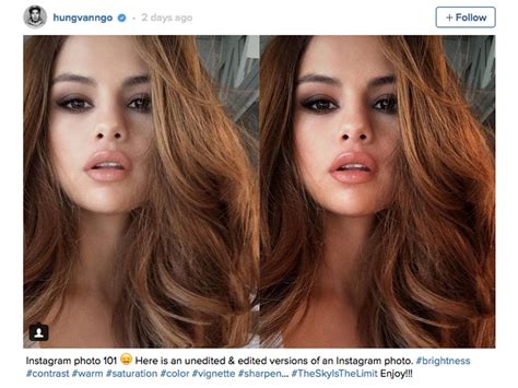 In some of their research, they asked volunteers to. This Is How Selena Gomez Looks Before And After Filters | Look