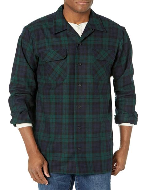 Pendleton Mens Long Sleeve Classic Fit Board Wool Shirt Buy Online In