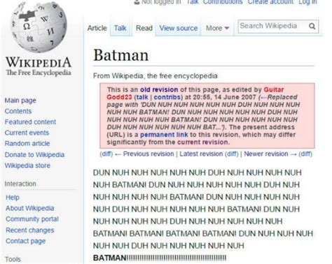 18 Amazingly Funny Wikipedia Edits