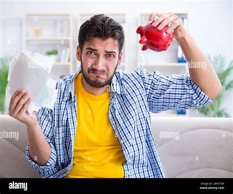 The Man Angry At Bills He Needs To Pay Stock Photo Alamy