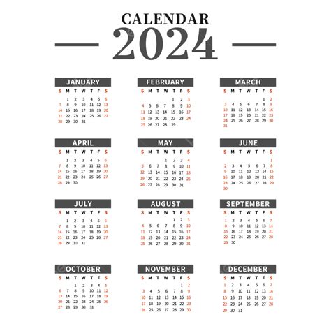 2024 Calendar Template Psd Free Downloadable Printable Sydel Fanechka