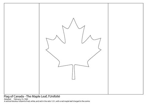 Dibujos De Bandera De Canadá Para Colorear Para Colorear Pintar E
