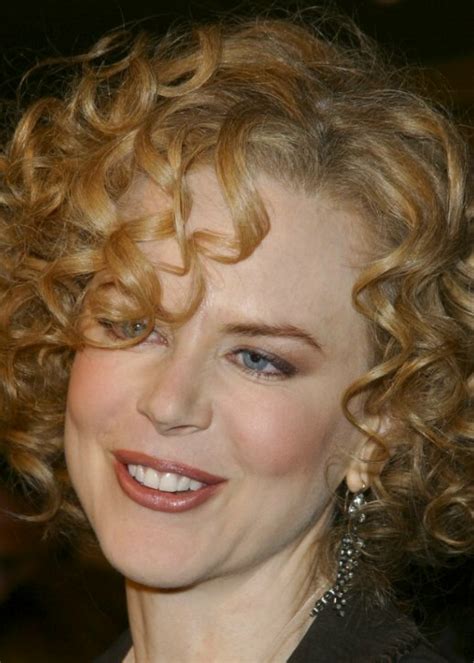 Nicole Kidman With Short Curly Hair Shirley Temple Look