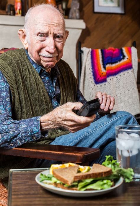 Older Gentleman Taking Selfie Stock Image Image Of Adult Grandpa 57630813