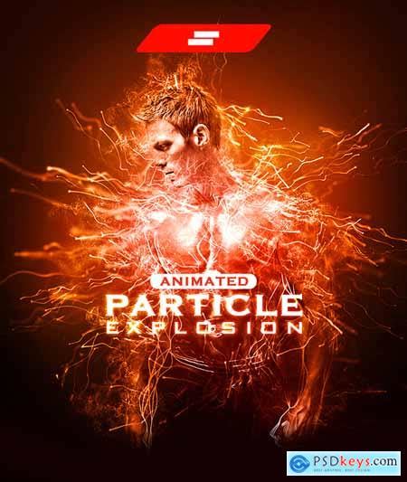 Graphicriver  Animated Particle Explosion Photoshop Action 22787201