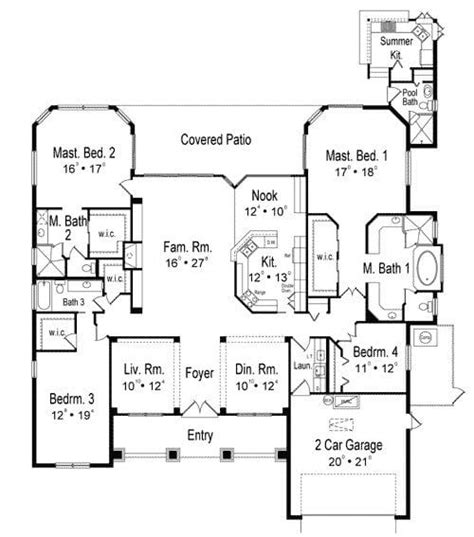 20 Popular House Plan Two Master Bedrooms
