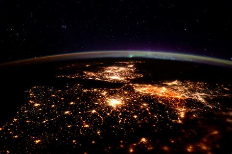 Europe At Night Highlights Principia Human Spaceflight Our