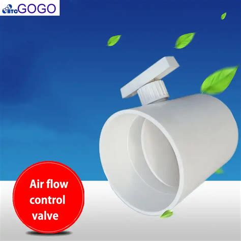 Hvac Plastic Air Valve Volume Flow Rate Damper Manual Air Duct Check