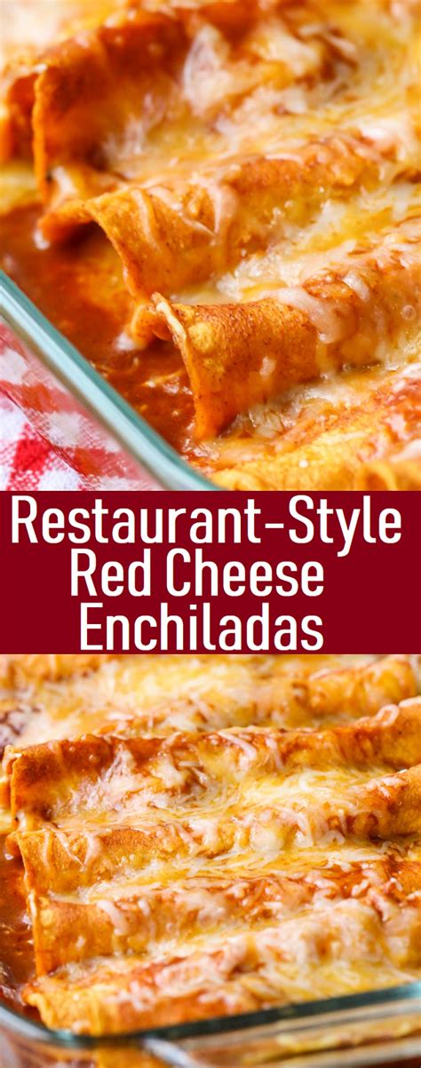 Restaurant Style Red Cheese Enchiladas Mexican Food Recipes Authentic
