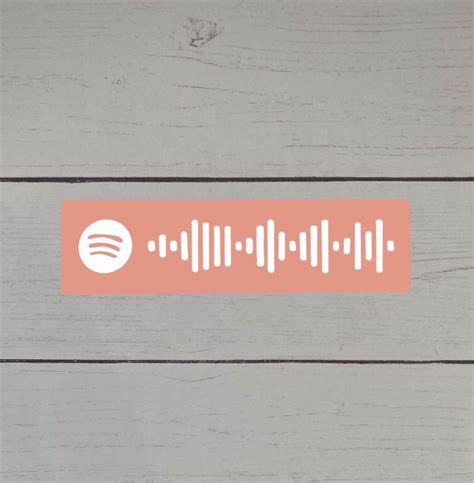 Custom Spotify Sticker Bar Code Music Playlist Etsy