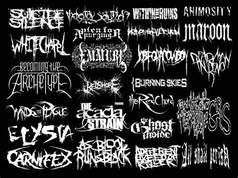 Deathcore Bands Screamo Bands Metal Band Logos Metalcore Bands