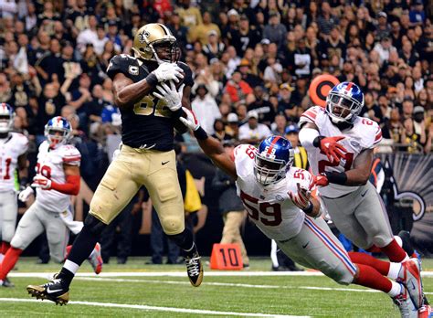 Drew Brees Throws Seven Touchdown Passes As Saints Beat Giants In Final Seconds The New York Times