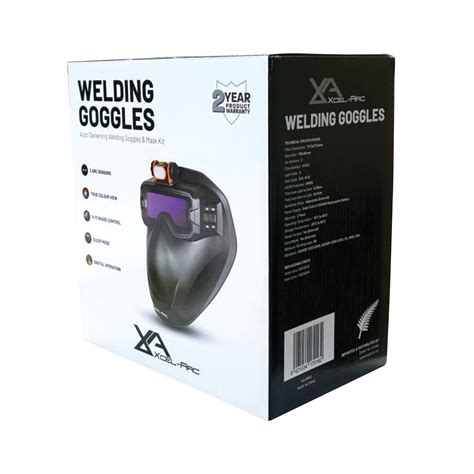 razorshield digital welding mask and goggle kit xcel arc® welding supplies