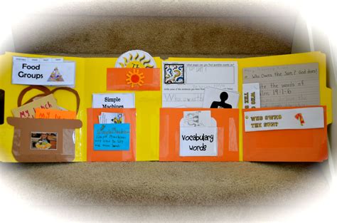 Inside of our Who Owns the Sun lapbook! | Kindergarten units, My father