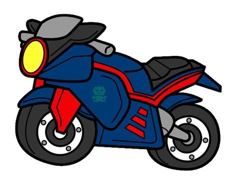 Moto Dibujo Color Moto Deportiva Hd