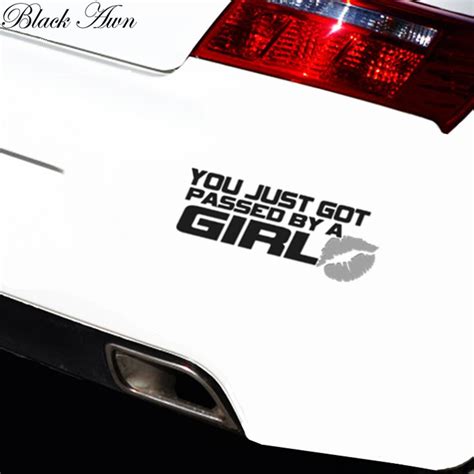 You Just Got Passed By A Girl Sticker Xlxl Funny Jdm Race Car Truck