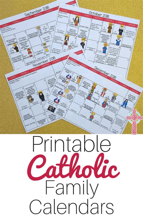 ☼ printable calendar 2020 pdf: A Printable Catholic Family Calendar to Make Your Life Easier