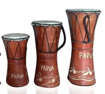 Bunyinya dihasilkan dari senarsenar yang bergetar.gitar bisa berupa gitar akustik atau listrik, atau gabungan antara keduanya. 10 Alat Musik Tradisional Papua Barat Timur Gambar Fungsi ...