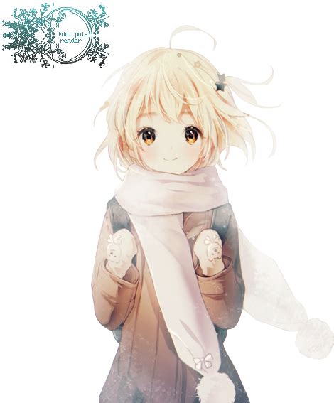Winter Cute Anime Girl Render By Pui The Pong D8g98zl Anime Girl