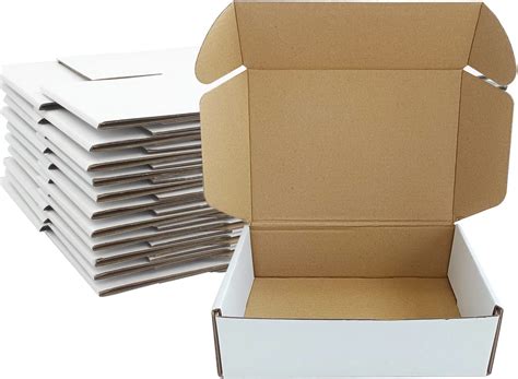 Zmybcpack 30 Pack 7x5x2 Inch Small Shipping Boxes Mailers White