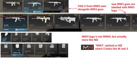 Leaked Images Of Mw3 Guns Integrated With Mwii Guns For Warzone 2 R