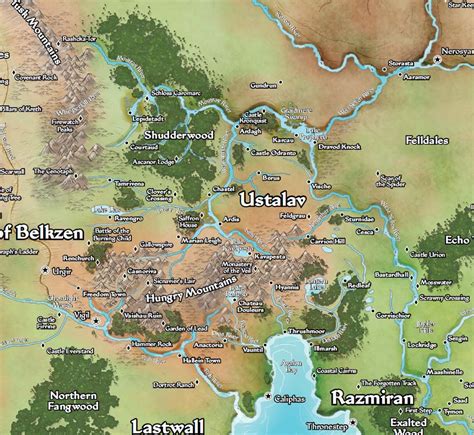 Fantasy World Map Pathfinder World Map Fantasy Map