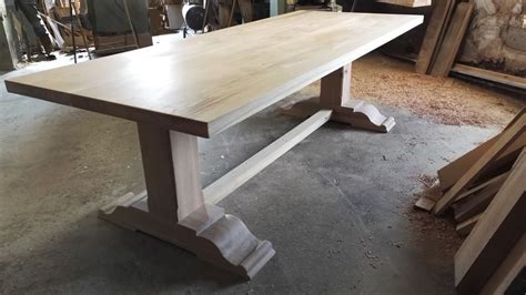 As you can see from the above example, taken from a fine table that our craftsmen created recently for a client who needed a large and impressive table to serve in the. Bespoke Pedestal Refectory Table | Table maker, Oak dining ...