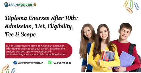 Diploma Courses After 10th Eligibility Fee Scope And Admission 2023