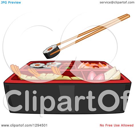 With a little imagination color this pucca and her chopsticks coloring page with the most crazy colors of your choice. Clipart of Chopsticks Holding a Sushi Roll over Bento ...