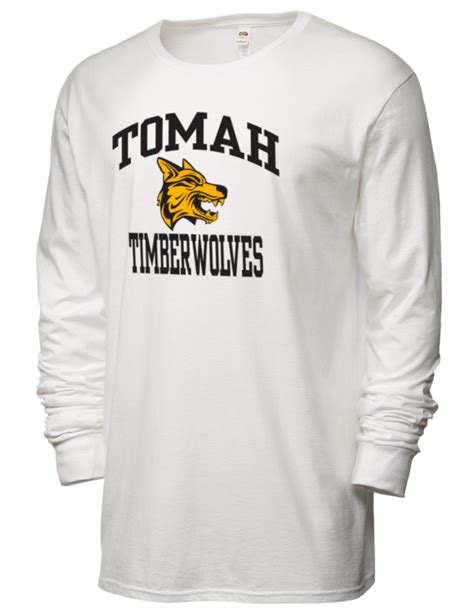 Tomah High School Timberwolves Sofspun™ Mens 47oz Cotton Long Sleeve T Shirt Prep Sportswear
