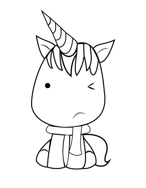 Dibujos De Unicornio Kawaii Para Colorear Pintar E Imprimir