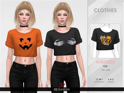 Kid F Crop Top For The Sims 4 093