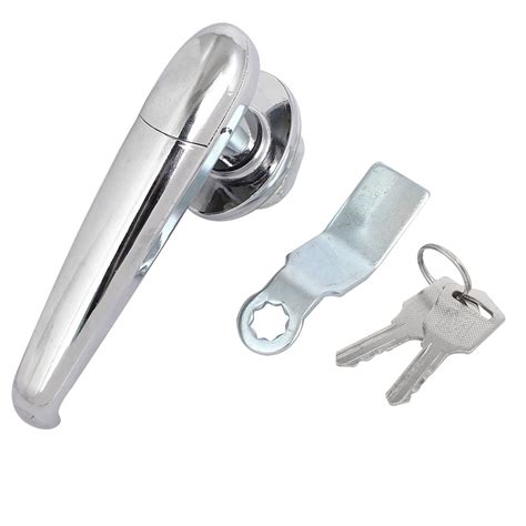 Rotary Handle Recessed Metal Lock W 2 Keys For File Cabinet Door