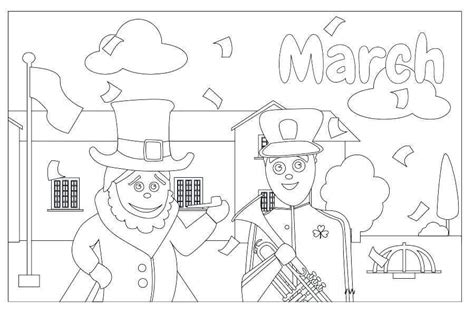 Free Printable March Coloring Pages