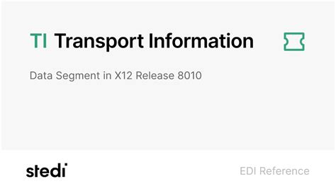 X12 Edi Ti Transport Information Stedi