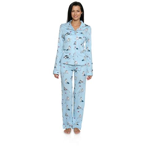 Disney Disney Womens Pajama Soft Coat And Pants Adult Sleepwear
