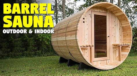 Barrel Sauna Home Sauna Kit For Outdoors And Indoors Youtube