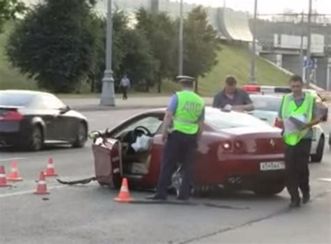Ferrari 612 Crash Rips Car In Half Passengers Survive Performancedrive