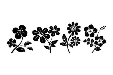 Flower Silhouettes