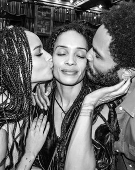 Lenny Kravitz Shares Affectionate Picture With Zoe Ex Wife Lisa Bonet