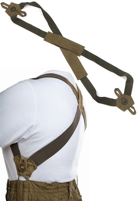 Men Combat Duty Belt Suspenders Tactical Adjustable Olive Green Hold