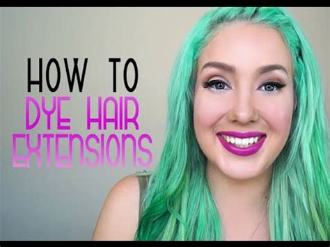 Overall great quality of the hair as well. How to dye hair extensions | DIY Pastel Green Hair - YouTube
