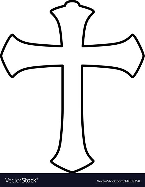 Christianity Cross Symbol Royalty Free Vector Image